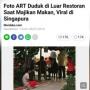 Foto ART Nunggu Majikan Makan di Restoran Ini Bikin Warganet Murka
