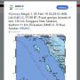 Gempa 6,1 SR Nias Selatan Tak Berpotensi Tsunami, Masyarakat Diminta Tenang