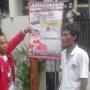 Masinton Geram Spanduknya Ditempel Stiker Caleg PSI