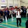 Resmikan GOR Baru, Anies Unjuk Kebolehan Main Basket dan Tenis Meja