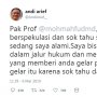 Ancam Laporkan Polisi, Andi Arief Minta Gelar Profesor Mahfud MD Dicabut