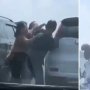 Dua Emak-emak Keroyok Satu Bapak di Jalan Tol Cawang, Videonya Viral