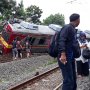 KRL Jurusan Bogor-Jakarta Terguling di Kebon Pedes