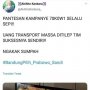 Hoaks Relawan Jokowi Korupsi Uang Transport, TKN Ancam Laporkan Warganet