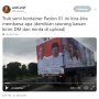 Heboh Video Barisan Truk Kontainer Bergambar Jokowi - Maruf, inikah Isinya?
