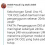 PSI Bongkar 2 Kebohongan Sandiaga Uno yang Klaim Keberhasilan OK OCE