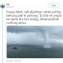 Serem Abis, Ini Penampakan Angin Puting Beliung yang Terjadi di Laut