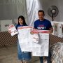AHY Nyoblos di TPS Pakai Kaos Jangan Golput