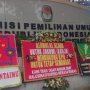 Karangan Bunga Penyemangat untuk KPU Mulai Berdatangan