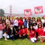 Menang di AS, Relawan Jokowi Makan Tumpeng Berlatar Jembatan Golden Gate
