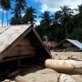 Usai Diterjang Tsunami Sigi Banjir Bandang, Rumah Hanya Kelihatan Atapnya