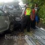 Adu Banteng dengan Mobil Pikap, Pensiunan Polri Tewas Terjepit