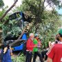 Tabrak Pembatas Jalan di Grogol, Bus TransJakarta Ringsek