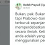 BW Sebut Pemilu 2019 Terburuk, PSI: Prabowo - Sandiaga Uno Peserta Terburuk