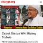 Petisi Ungkit Status WNI Rizieq, Menkumham: Tak Mudah Cabut Kewarganegaraan