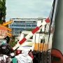 Paksa Terobos, Bus Tersangkut Palang Pintu Perlintasan Kereta Api