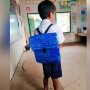 Viral! Tak Punya Uang, Ayah Buat Tas dari Tali Rafia buat Anaknya Sekolah