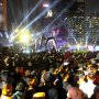 Warga Penuh Sesak di Bundaran HI Saat Rayakan HUT Jakarta