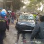 Tabrakan Beruntun di Cianjur, Pengendara Motor Nyaris Terlindas