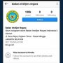 Aneh, Akun Instagram BIN Sudah 100 Ribu Unggahan Tapi Tanpa Followers