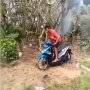 Viral Video Remaja Lindas Kuburan Pakai Sepeda Motor, Banjir Hujatan