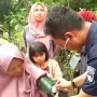 Korban Gempa Banten Sumringah Periksa Kesehatan