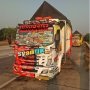 Kaca Truk Pelat AD Ini Penuh Stiker, Warganet: Emang Bisa Lihat Jalan?