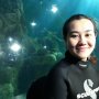 Jadi Paskibra dalam Air Sea World, Aaliyah Massaid Kaget Ikan Pari Lewat
