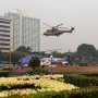 Jelang Pidato Kenegaraan Jokowi, 2 Heli Superpuma Terparkir di Kompleks MPR