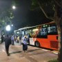 Upacara di Pulau Reklamasi, PNS Pemprov DKI Naik TransJakarta