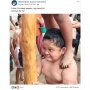 Wajah Bocah Ikut Lomba Panjat Pinang Ini BIkin Warganet Heboh
