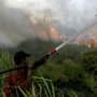 Pulau Merak Besar Terbakar Hebat
