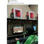 Santai Abis, Driver Ojol Ini Terciduk Main di Gamenet