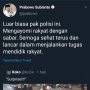 Pemotor Ditemplok di Jalur Busway, Prabowo: Luar Biasa Pak Polisi Ini