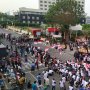 Massa Pro dan Kontra Pimpinan KPK Baru Demo, Jalan Depan KPK Ditutup