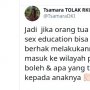 Tsamara Kesal Orangtua Bisa Dipenjara Jika Memberikan Pendidikan Seks