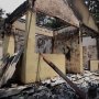 Penampakan Pos Polisi Pejompongan yang Terbakar