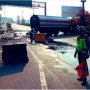 Truk Tangki Terguling di Tol, Lalu Lintas di Dekat Gerbang Tol Kapuk Padat