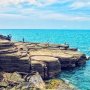 Keren, Pantai di Lampung Ini Suguhkan Panorama Unik Batu Berlapis