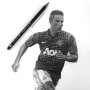 Keren, Mantan Jurnalis Ini Lukis Wajah van Persie Pakai Pensil Mirip Banget