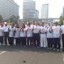 Wamenag dan Menteri PPA Ikuti Gerak Jalan Kerukunan