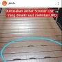Skuter Listrik dan Skateboard Dikendarai di JPO, 62 Panel Rusak