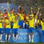 Deretan Foto Girangnya Para Pemain Brasil usai Juara Piala Dunia U-17 2019
