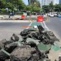 Jalur Sepeda Cikini Dibongkar Demi Pelebaran Trotoar