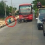 Nekat Lawan Arus dan Dihadang Pakai Motor, Bus Ini Malah Ditinggal Nyantai
