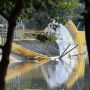 Baru Diresmikan, Jembatan Hutan Kota Senilai 5 Miliar Roboh