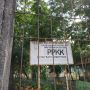 Puing Jembatan Hutan Kota Kemayoran yang Roboh Masih Mangkrak