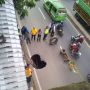 Tak Kuat Tahan Air Hujan, Jalan Daan Mogot Amblas Berbentuk Lingkaran