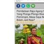 CEK FAKTA: Raja Agung Sejagad Sebut yang Plonga-plongo Bisa Jadi Pemimpin?