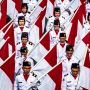 Kemeriahan Kirab Kebangsaan Merah Putih di Semarang